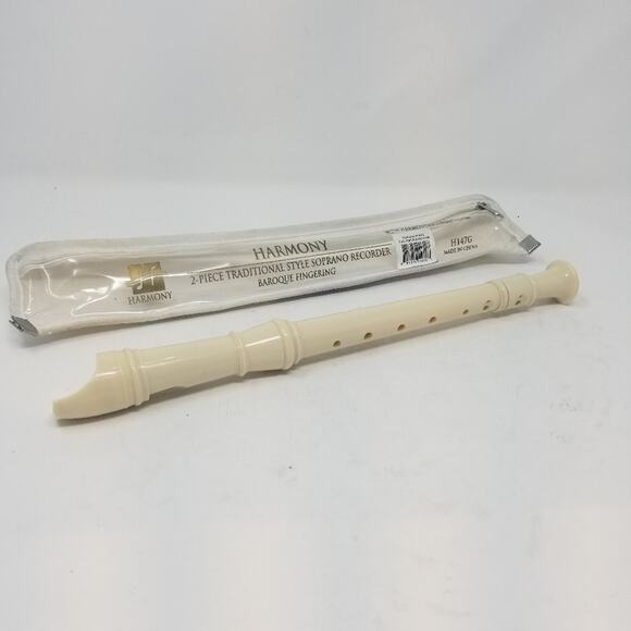 Harmony 2 - Piece Soprano Style Recorder Student Instrument School Light Weight - Picture 5 of 10